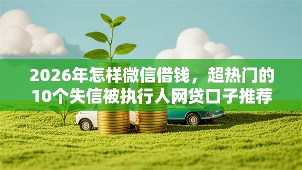 2026年怎样微信借钱，超热门的10个失信被执行人网贷口子推荐
