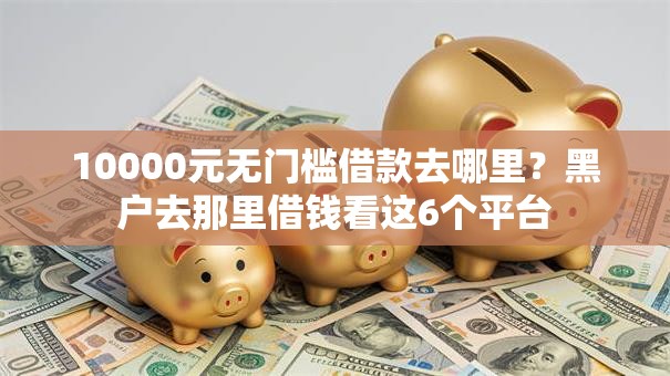 10000元无门槛借款去哪里？黑户去那里借钱看这6个平台