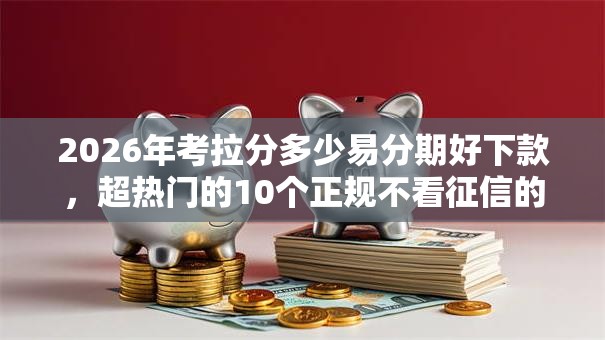 2026年考拉分多少易分期好下款，超热门的10个正规不看征信的小额贷款软件推荐