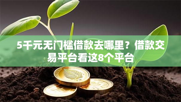 5千元无门槛借款去哪里？借款交易平台看这8个平台