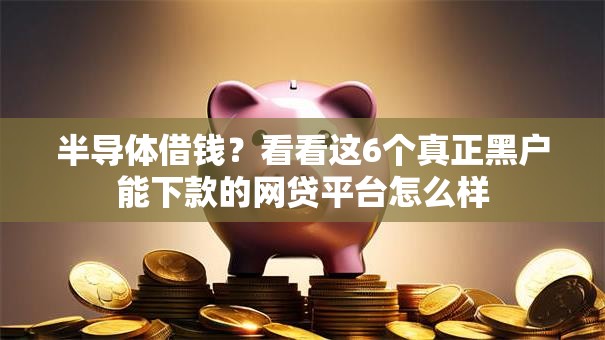 半导体借钱？看看这6个真正黑户能下款的网贷平台怎么样