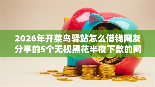 2026年开菜鸟驿站怎么借钱网友分享的5个无视黑花半夜下款的网贷平台我觉得不错！