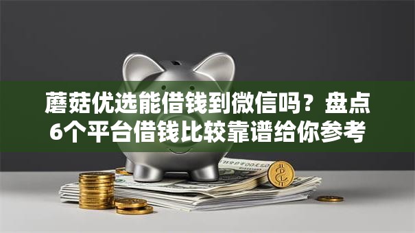 蘑菇优选能借钱到微信吗？盘点6个平台借钱比较靠谱给你参考