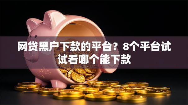 网贷黑户下款的平台？8个平台试试看哪个能下款