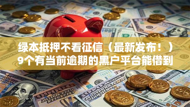 绿本抵押不看征信(最新发布!)9个有当前逾期的黑户平台能借到钱 绿本抵押不看征信(最新发布!)9个有当前逾期的黑户平台能借到钱