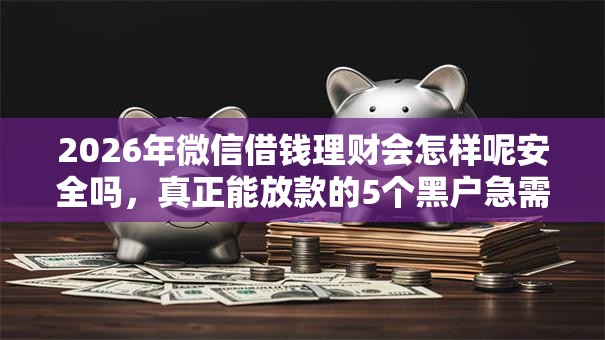 2026年微信借钱理财会怎样呢安全吗，真正能放款的5个黑户急需三万秒到的的软件推荐