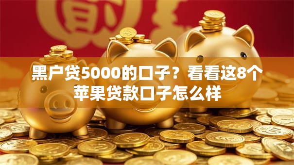黑户贷5000的口子？看看这8个苹果贷款口子怎么样