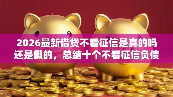 2026最新借贷不看征信是真的吗还是假的，总结十个不看征信负债的网贷百分百下款软件！