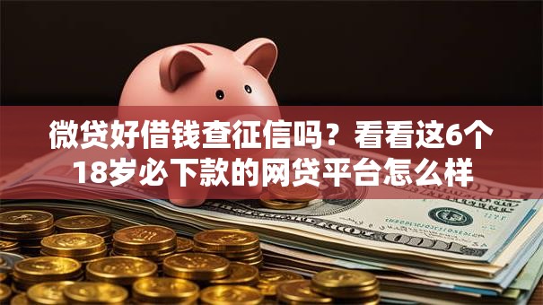 微贷好借钱查征信吗？看看这6个18岁必下款的网贷平台怎么样