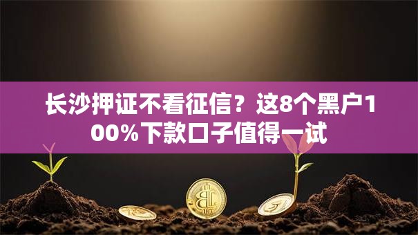 长沙押证不看征信？这8个黑户100%下款口子值得一试
