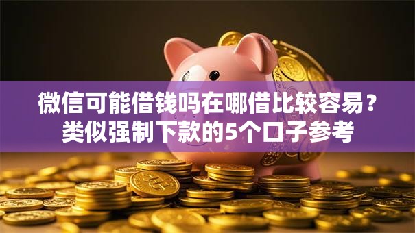 微信可能借钱吗在哪借比较容易？类似强制下款的5个口子参考