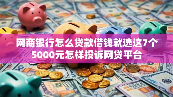 网商银行怎么贷款借钱就选这7个5000元怎样投诉网贷平台