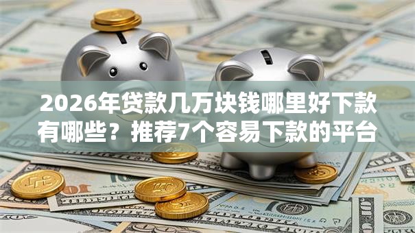 2026年贷款几万块钱哪里好下款有哪些？推荐7个容易下款的平台