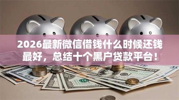 2026最新微信借钱什么时候还钱最好，总结十个黑户贷款平台！