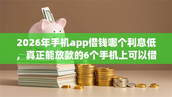 2026年手机app借钱哪个利息低，真正能放款的6个手机上可以借钱的平台推荐