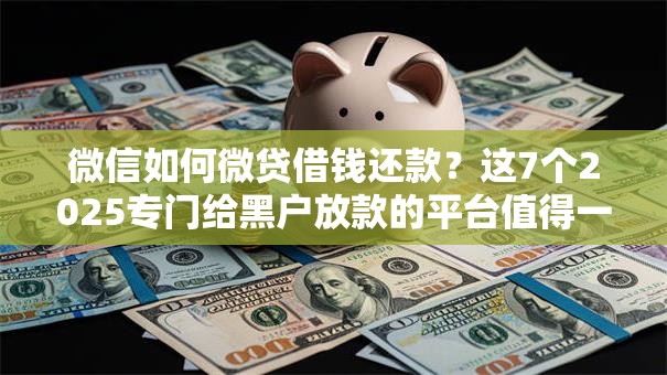 微信如何微贷借钱还款？这7个2025专门给黑户放款的平台值得一试