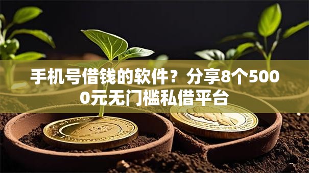 手机号借钱的软件？分享8个5000元无门槛私借平台