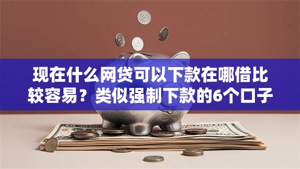 现在什么网贷可以下款在哪借比较容易？类似强制下款的6个口子参考