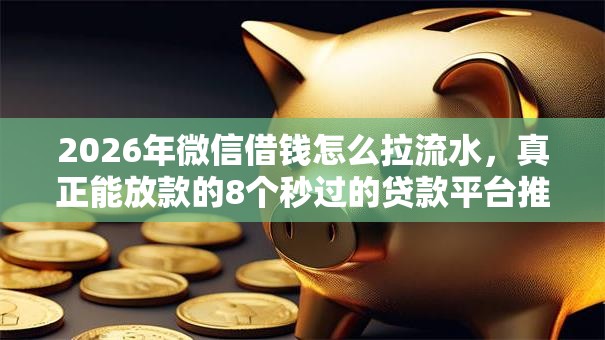 2026年微信借钱怎么拉流水，真正能放款的8个秒过的贷款平台推荐