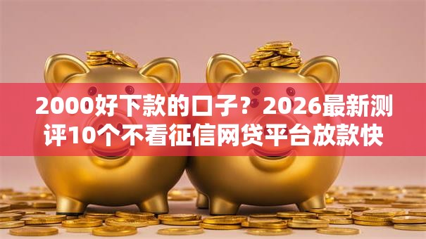 2000好下款的口子？2026最新测评10个不看征信网贷平台放款快的平台