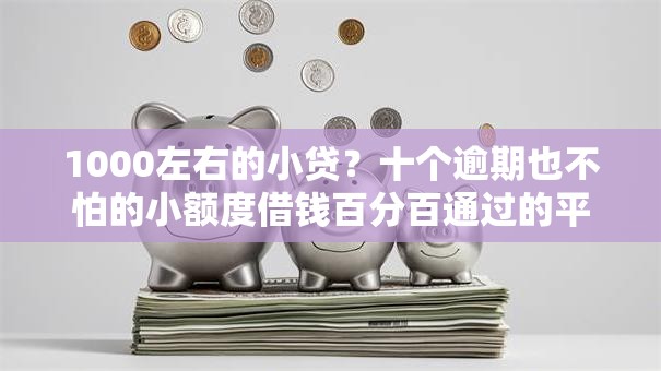 1000左右的小贷？十个逾期也不怕的小额度借钱百分百通过的平台