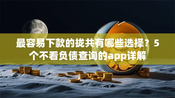最容易下款的拢共有哪些选择？5个不看负债查询的app详解