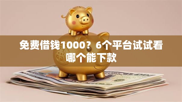 免费借钱1000?6个平台试试看哪个能下款 免费借钱1000?6个平台试试看哪个能下款