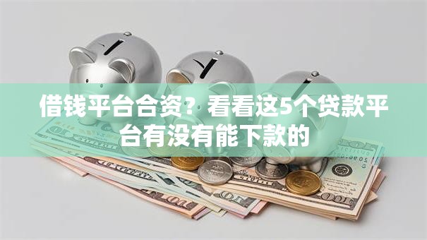 借钱平台合资?看看这5个贷款平台有没有能下款的 借钱平台合资?看看这5个贷款平台有没有能下款的