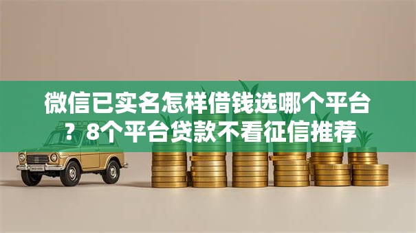 微信已实名怎样借钱选哪个平台？8个平台贷款不看征信推荐