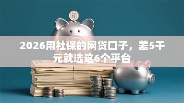 2026用社保的网贷口子，差5千元就选这6个平台