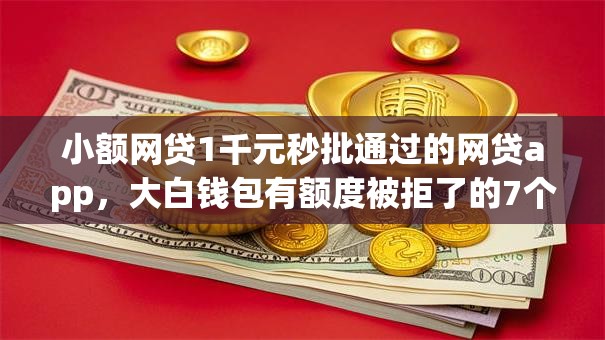 小额网贷1千元秒批通过的网贷app,大白钱包有额度被拒了的7个平台介绍 小额网贷1千元秒批通过的网贷app,大白钱包有额度被拒了的7个平台介绍