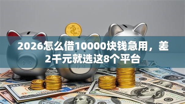 2026怎么借10000块钱急用，差2千元就选这8个平台