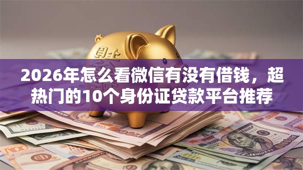 2026年怎么看微信有没有借钱，超热门的10个身份证贷款平台推荐