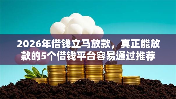 2026年借钱立马放款，真正能放款的5个借钱平台容易通过推荐