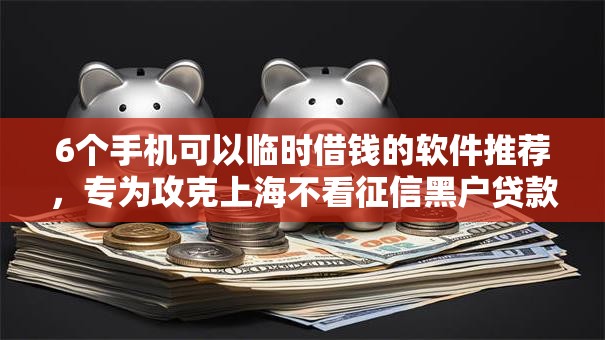 6个手机可以临时借钱的软件推荐，专为攻克上海不看征信黑户贷款难题