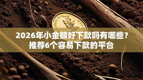 2026年小金额好下款吗有哪些?推荐6个容易下款的平台 2026年小金额好下款吗有哪些?推荐6个容易下款的平台