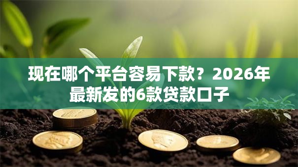现在哪个平台容易下款？2026年最新发的6款贷款口子