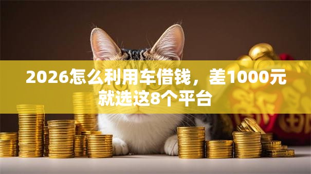 2026怎么利用车借钱，差1000元就选这8个平台