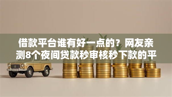 借款平台谁有好一点的？网友亲测8个夜间贷款秒审核秒下款的平台盘点