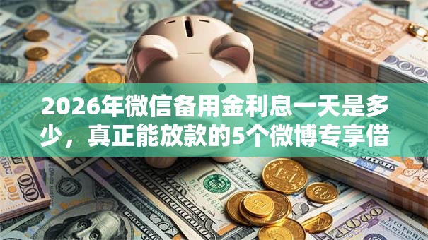 2026年微信备用金利息一天是多少，真正能放款的5个微博专享借钱平台推荐