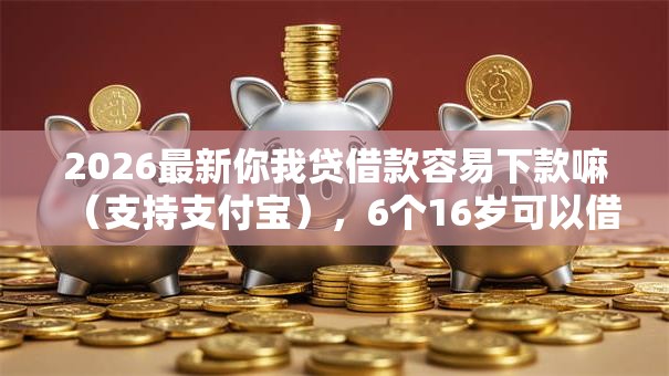 2026最新你我贷借款容易下款嘛（支持支付宝），6个16岁可以借钱的平台无私分享