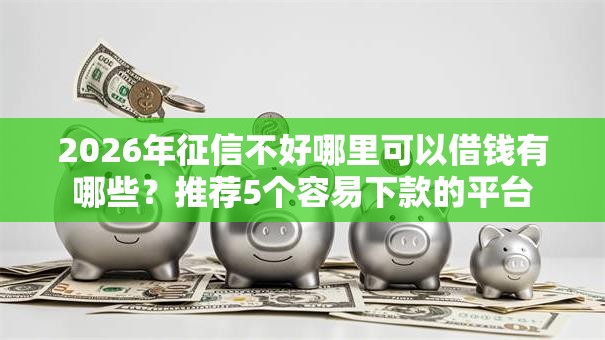 2026年征信不好哪里可以借钱有哪些？推荐5个容易下款的平台
