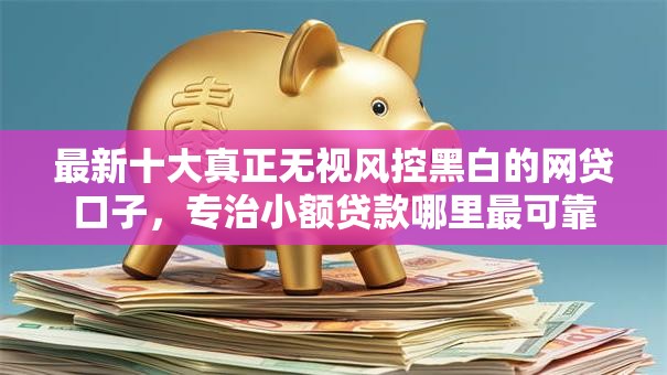 最新十大真正无视风控黑白的网贷口子，专治小额贷款哪里最可靠