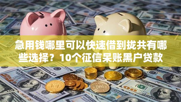 急用钱哪里可以快速借到拢共有哪些选择？10个征信呆账黑户贷款平台详解