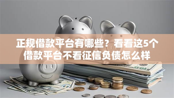 正规借款平台有哪些？看看这5个借款平台不看征信负债怎么样