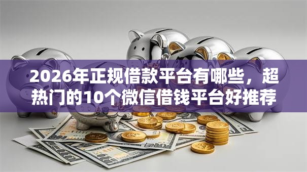 2026年正规借款平台有哪些,超热门的10个微信借钱平台好推荐 2026年正规借款平台有哪些,超热门的10个微信借钱平台好推荐