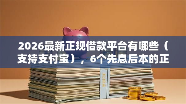 2026最新正规借款平台有哪些（支持支付宝），6个先息后本的正规贷款平台无私分享