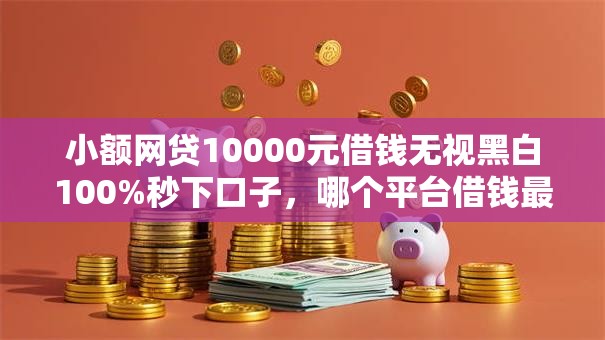 小额网贷10000元借钱无视黑白100%秒下口子，哪个平台借钱最容易通过的8个平台介绍