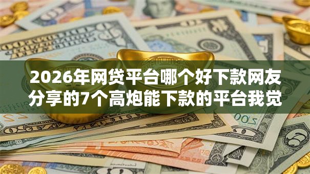 2026年网贷平台哪个好下款网友分享的7个高炮能下款的平台我觉得不错！