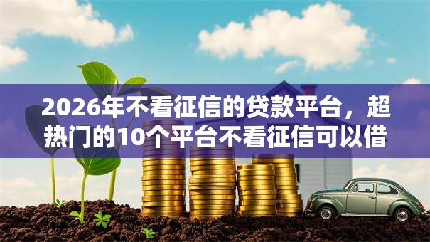 2026年不看征信的贷款平台,超热门的10个平台不看征信可以借到钱推荐 2026年不看征信的贷款平台,超热门的10个平台不看征信可以借到钱推荐